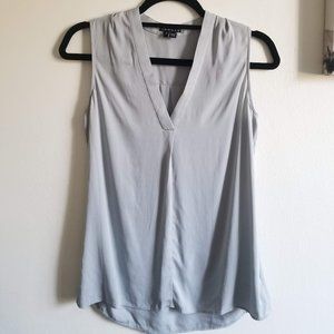 Theory silk sleeveless tunic